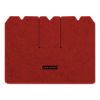 1970 Chevrolet Corvette cargo mat with the Corvette logo in Cutpile 835 Firethorn / Medium Red carpet, illustration