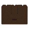 1970 Chevrolet Corvette cargo mat with the Corvette logo in Loop 10 Dark Brown carpet, illustration