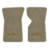 1971 Chevrolet Corvette floor mats with the Stingray logo in Essex 1035A Beige carpet, illustration