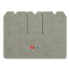 1971 Chevrolet Corvette cargo mat with the 1968-72 Corvette Cross Flags logo in Cutpile 7715 Gray carpet, illustration