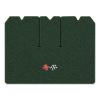 1971 Chevrolet Corvette cargo mat with the 1968-72 Corvette Cross Flags logo in Loop 08 Dark Green carpet, illustration