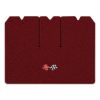 1971 Chevrolet Corvette cargo mat with the 1968-72 Corvette Cross Flags logo in Loop 13 Maroon carpet, illustration