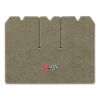 1971 Chevrolet Corvette cargo mat with the 1968-72 Corvette Cross Flags logo in Essex 1035A Beige carpet, illustration