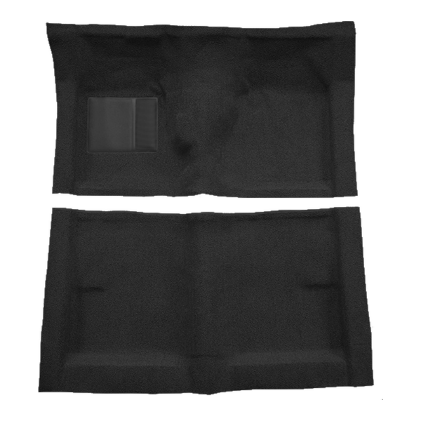1962-1965 Ford Fairlane 2DR Hardtop/Sedan 4spd Full Molded Loop Carpet Flooring 01 Black - ACC 01 Black