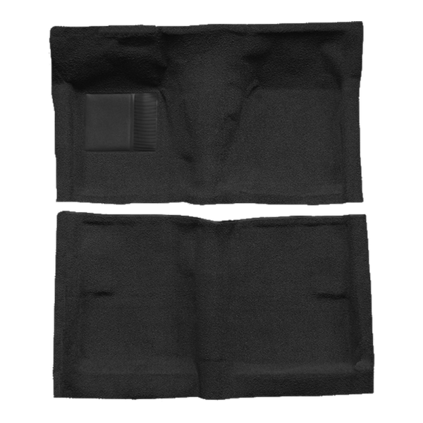 1962-1965 Ford Fairlane 2DR Hardtop/Sedan Auto Full Molded Loop Carpet Flooring 01 Black - ACC 01 Black