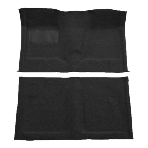1962-1967 Chevrolet Chevy II Nova 2DR Auto Bench Seat Loop Carpet Flooring 01 Black - ACC 01 Black
