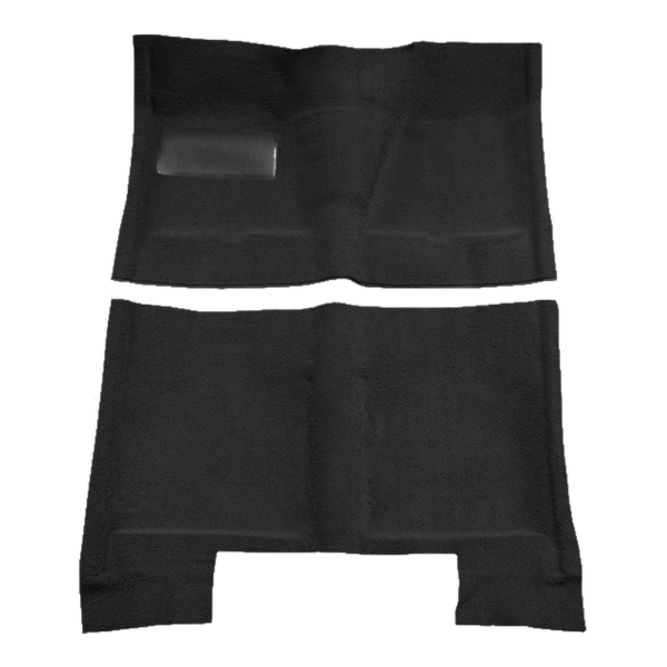1962-1967 Chevrolet Chevy II Nova 4DR Sedan Auto Bench Seat Loop Carpet Flooring 01 Black - ACC 01 Black