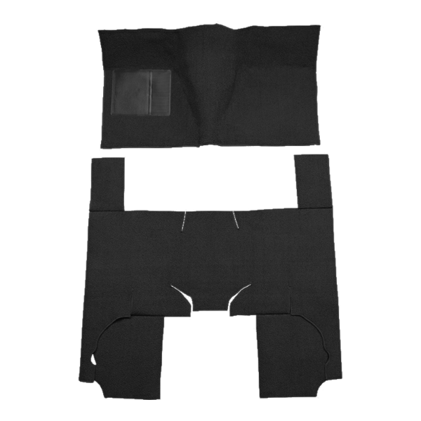 1963-1965 Ford Fairlane 4DR Wagon Loop Carpet Flooring 01 Black - ACC 01 Black