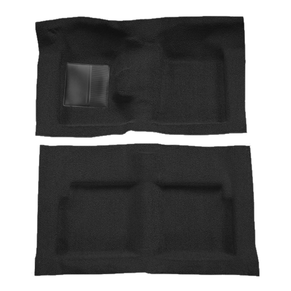 1963-1965 Mercury Comet 2DR Convertible 4spd 8 Cylinder Molded Loop Carpet Flooring 01 Black - ACC 01 Black