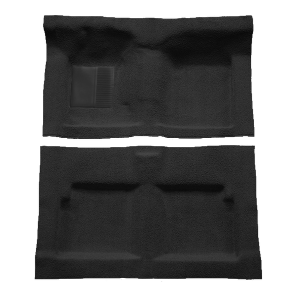 1963-1965 Mercury Comet 2DR Convertible Auto Molded Loop Carpet Flooring 01 Black - ACC 01 Black