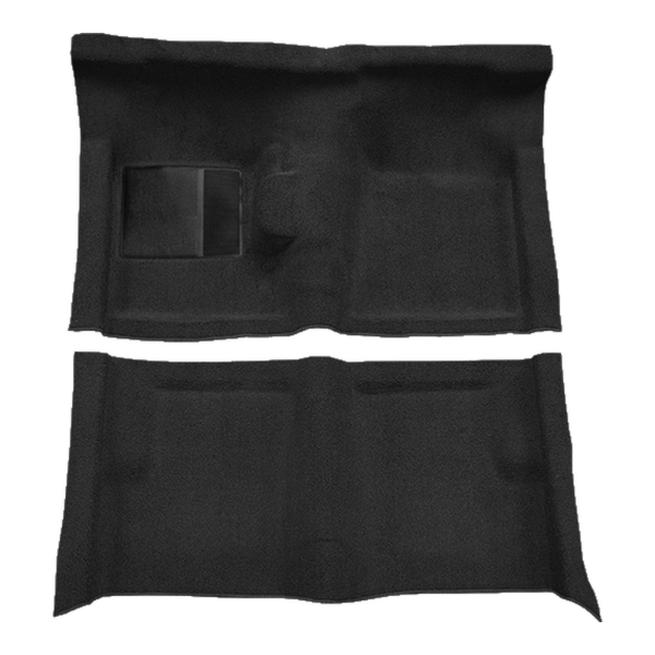 1963-1965 Mercury Comet 2DR Hardtop 4spd Molded Loop Carpet Flooring 01 Black - ACC 01 Black