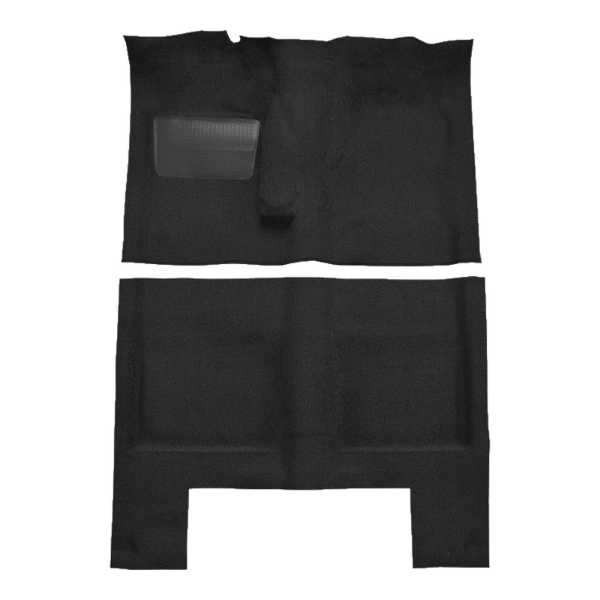 1963-1966 Plymouth Valiant Signet 2DR Hardtop/Convertible 4spd Loop Carpet Flooring 01 Black - ACC 01 Black
