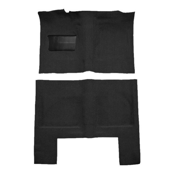 1963-1966 Plymouth Valiant Signet 2DR Hardtop/Convertible Auto with Tails Loop Carpet Flooring 01 Black - ACC 01 Black