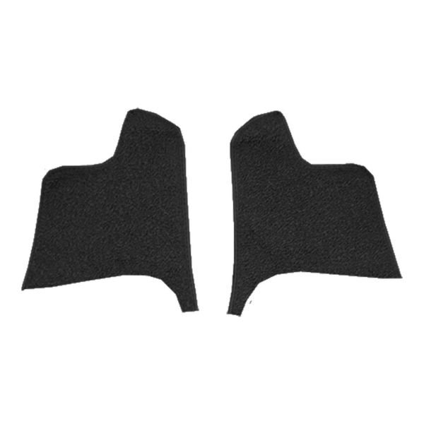 1963-1967 Chevrolet Corvette Kick Panel Inserts Loop Carpet Flooring 01 Black - ACC 01 Black