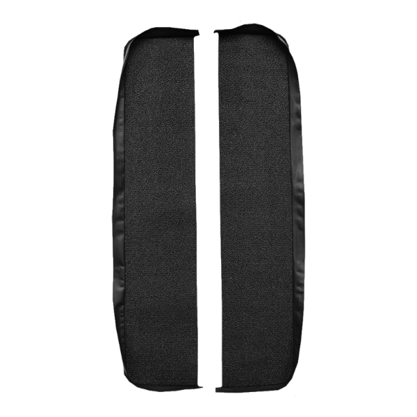 1965 Pontiac Bonneville Door Panel 2DR Inserts without Cardboard 2pc Loop Carpet Flooring 01 Black - ACC 01 Black
