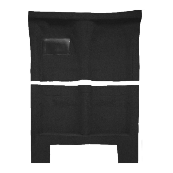 1966-1967 Dodge Charger Auto without Console Strips Pass Area Loop Carpet Flooring 01 Black - ACC 01 Black