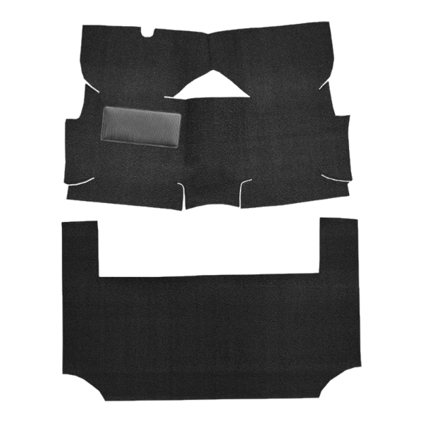 1966-1968 American Motors American 2DR Convertible Loop Carpet Flooring 01 Black - ACC 01 Black