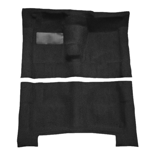1966-1969 Chevrolet Caprice 2DR 4spd without Console Loop Carpet Flooring 01 Black - ACC 01 Black