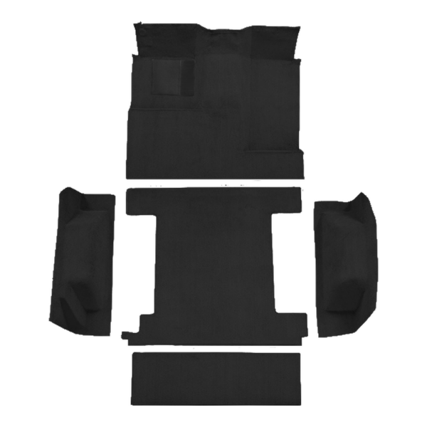 1966-1973 Ford Bronco 1 Gas Tank Complete without Tailgate Lock Loop Carpet Flooring 01 Black - ACC 01 Black