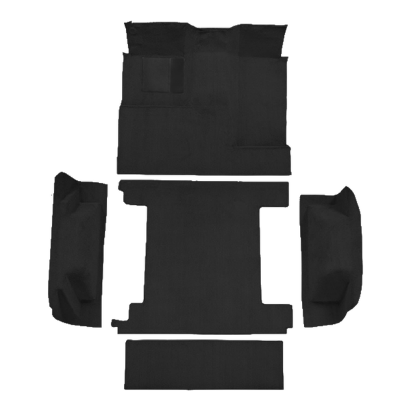 1966-1973 Ford Bronco 2 Gas Tanks Complete without Tailgate Lock Loop Carpet Flooring 01 Black - ACC 01 Black