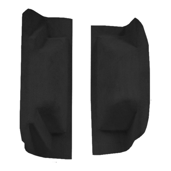 1966-1973 Ford Bronco 2 Gas Tanks Wheel Well 2pc Loop Carpet Flooring 01 Black - ACC 01 Black
