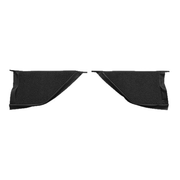 1967-1968 Mercury Cougar Coupe Inserts Kick Panel Loop Carpet Flooring 01 Black - ACC 01 Black