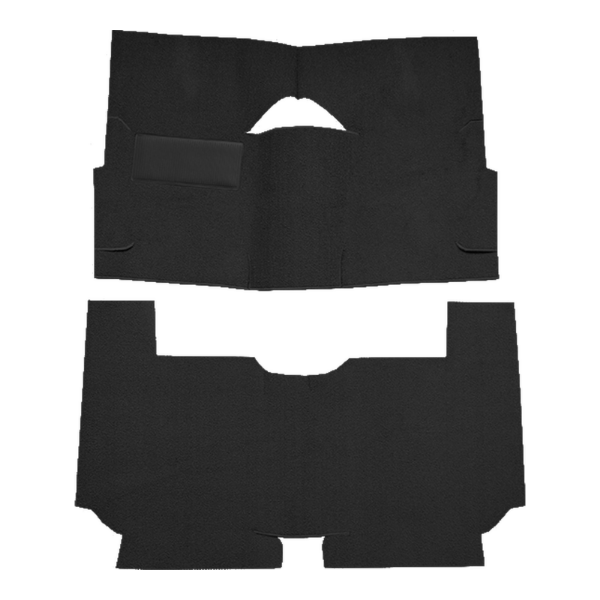 1967-1969 American Motors Rebel 2DR Convertible Loop Carpet Flooring 01 Black - ACC 01 Black