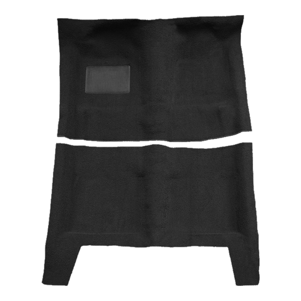 1967-1969 Plymouth Barracuda Auto without Console Strips Pass Area Loop Carpet Flooring 01 Black - ACC 01 Black