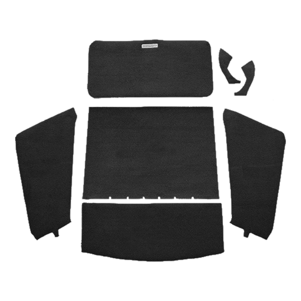 1967-1969 Plymouth Barracuda Fastback Cargo Area Loop Carpet Flooring 01 Black - ACC 01 Black