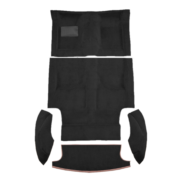 1968 American Motors AMX 4spd Complete Loop Carpet Flooring 01 Black - ACC 01 Black