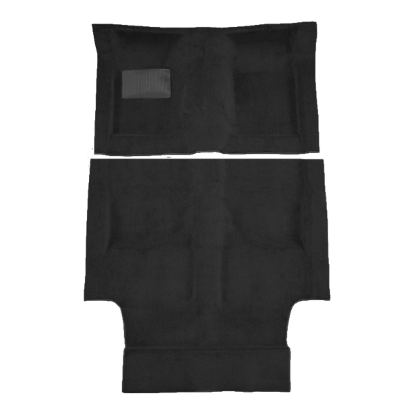 1968 American Motors AMX 4spd Pass Area Loop Carpet Flooring 01 Black - ACC 01 Black