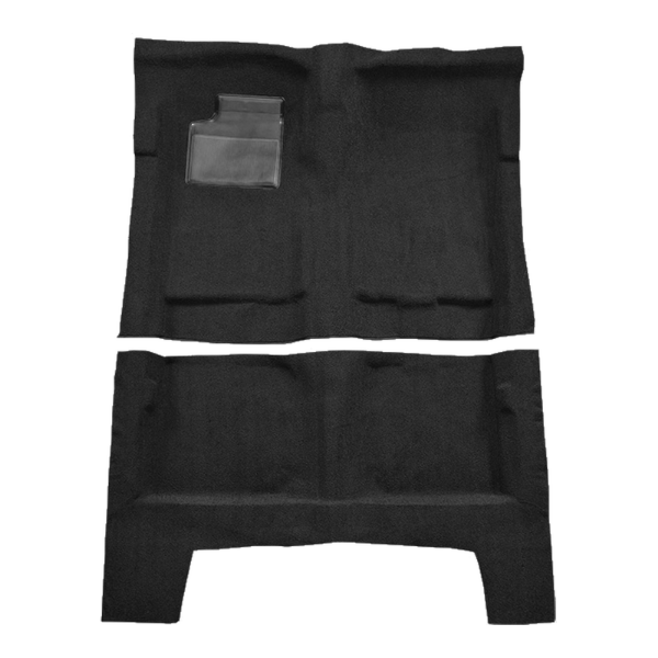 1968-1969 Ford Thunderbird 2DR 4spd Loop Carpet Flooring 01 Black - ACC 01 Black