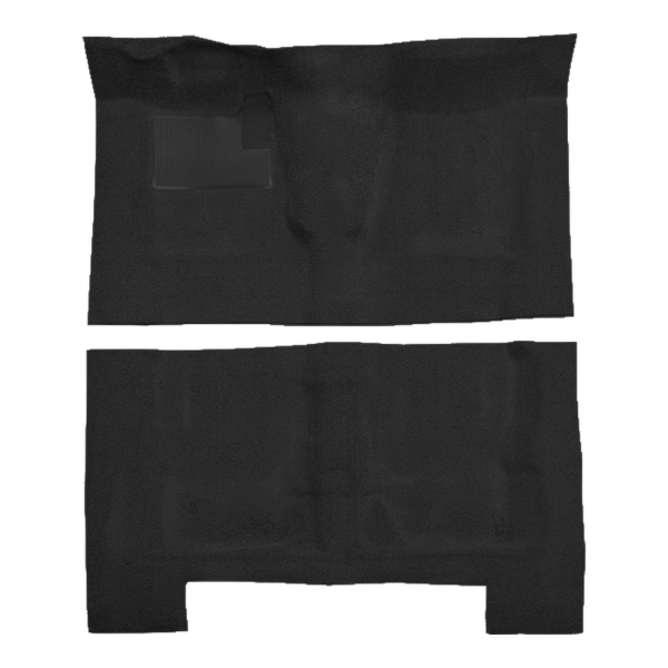 1968-1972 Chevrolet Chevelle Concours 4DR Wagon 4spd Loop Carpet Flooring 01 Black - ACC 01 Black