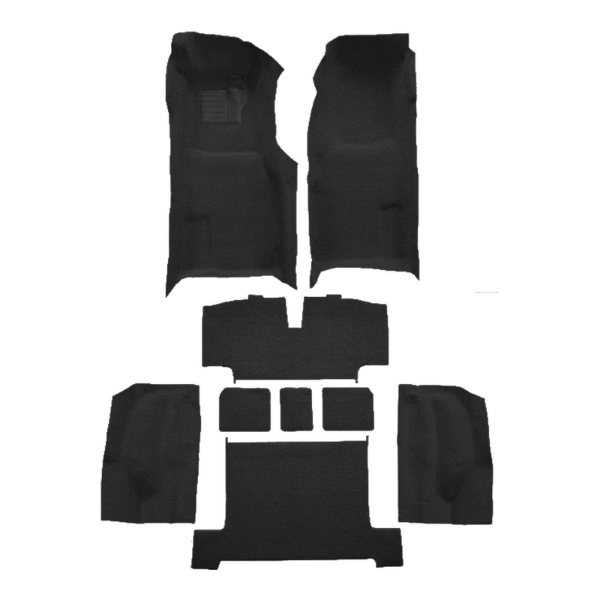 1969 Chevrolet Corvette Auto Complete with Pad Loop Carpet Flooring 01 Black - ACC 01 Black