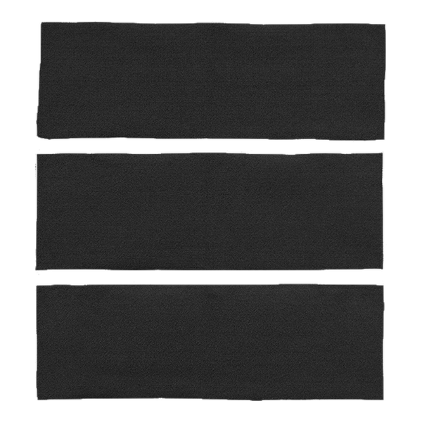 1969-1970 Ford Mustang Fastback Fold Downs 3pc Nylon Carpet Flooring 601 Black - ACC 601 Black