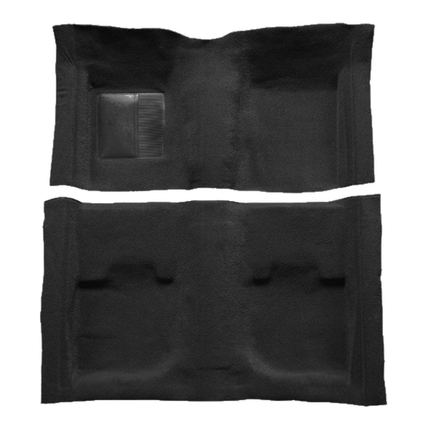 1969-1970 Mercury Cougar Convertible Nylon Carpet Flooring 601 Black - ACC 601 Black