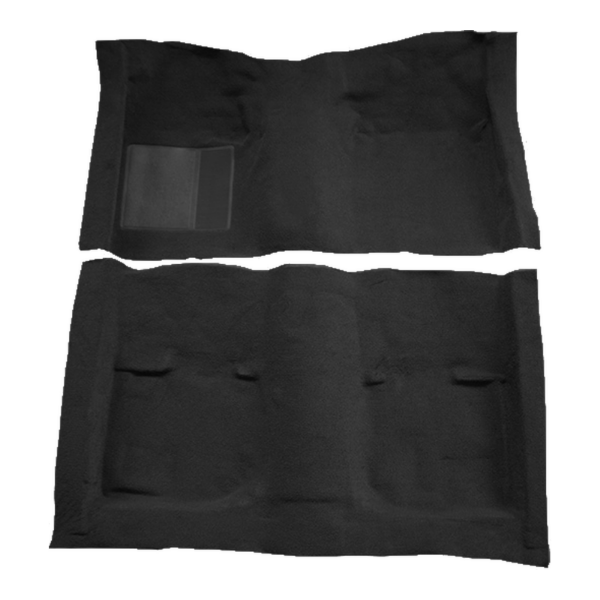 1969-1970 Mercury Cougar Coupe Nylon Carpet Flooring 601 Black - ACC 601 Black
