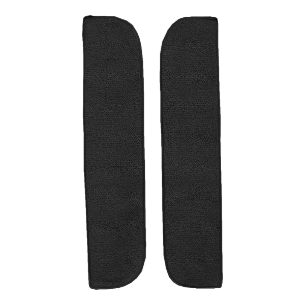 1969-1972 Chevrolet Blazer Door Panel Inserts without Cardboard 2pc Loop Carpet Flooring 01 Black - ACC 01 Black