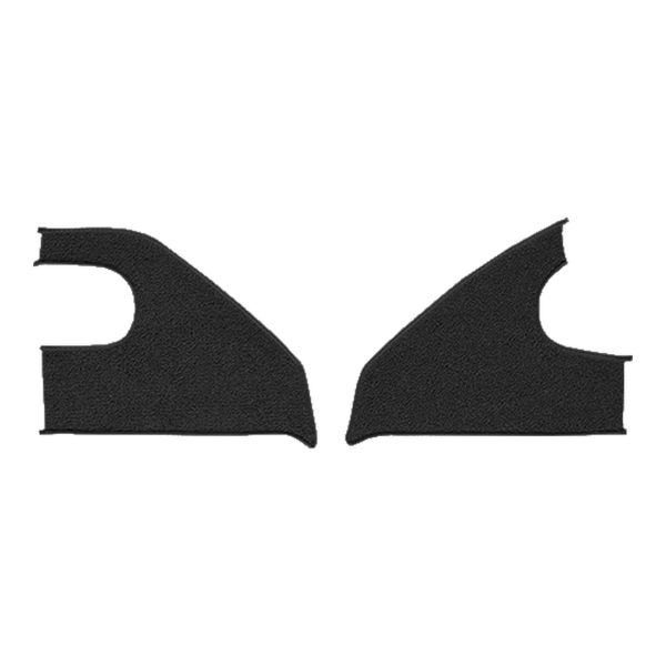 1969-1972 Chevrolet Blazer Kick Panel Inserts with Cardboard Loop Carpet Flooring 01 Black - ACC 01 Black
