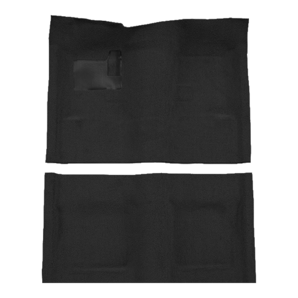 1969-1972 Chevrolet Nova 2DR Auto/Manual Bench Seat Loop Carpet Flooring 01 Black - ACC 01 Black