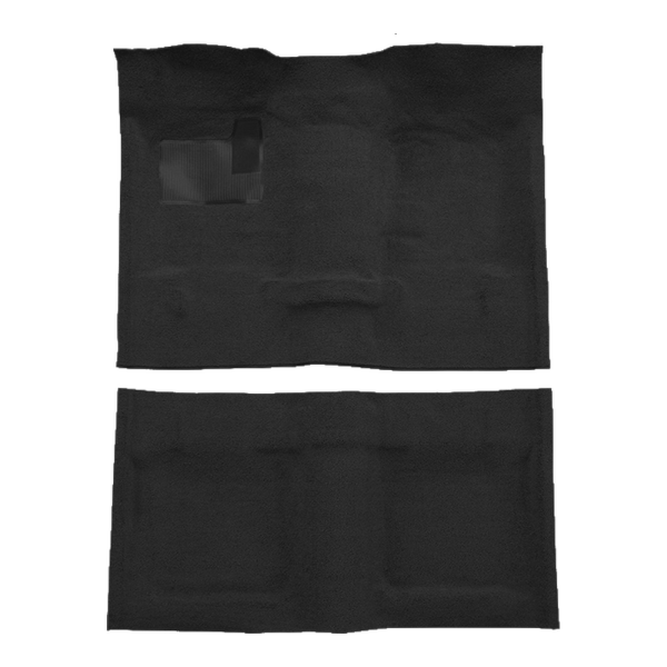 1969-1972 Chevrolet Nova 2DR Auto/Manual Bucket Seat without Console Loop Carpet Flooring 01 Black - ACC 01 Black