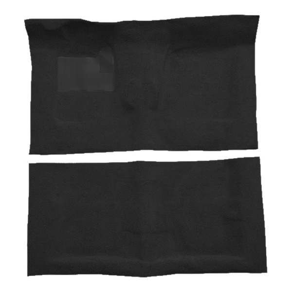 1969-1972 Pontiac Grand Prix 2DR 4spd without Console Loop Carpet Flooring 01 Black - ACC 01 Black