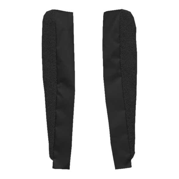 1969-1977 Chevrolet Corvette Door Panel Inserts 2pc Cutpile Carpet Flooring 801 Black - ACC 801 Black