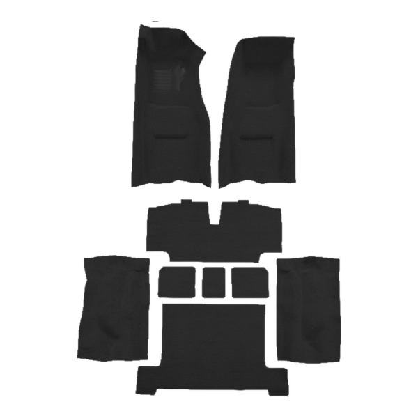 1970 Chevrolet Corvette 4spd Complete with Pad Loop Carpet Flooring 01 Black - ACC 01 Black