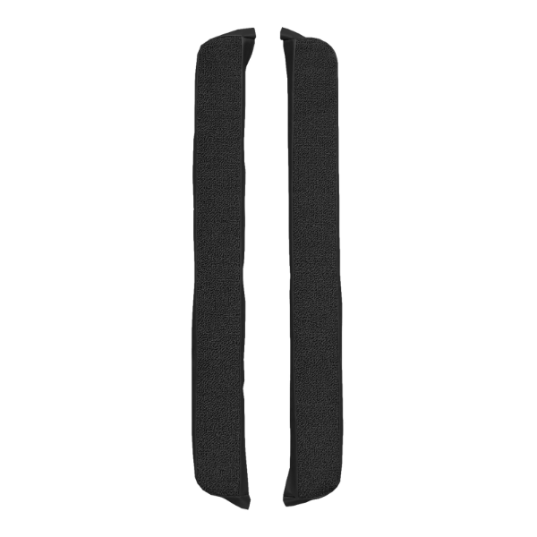 1970 Dodge Challenger SE Only Inserts Door Panel 2pc Loop Carpet Flooring 01 Black - ACC 01 Black