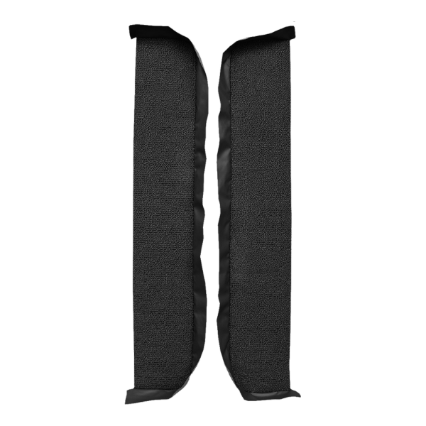 1970-1972 Buick GS Door Panel 2DR 8 Inch Inserts 2pc Loop Carpet Flooring 01 Black - ACC 01 Black