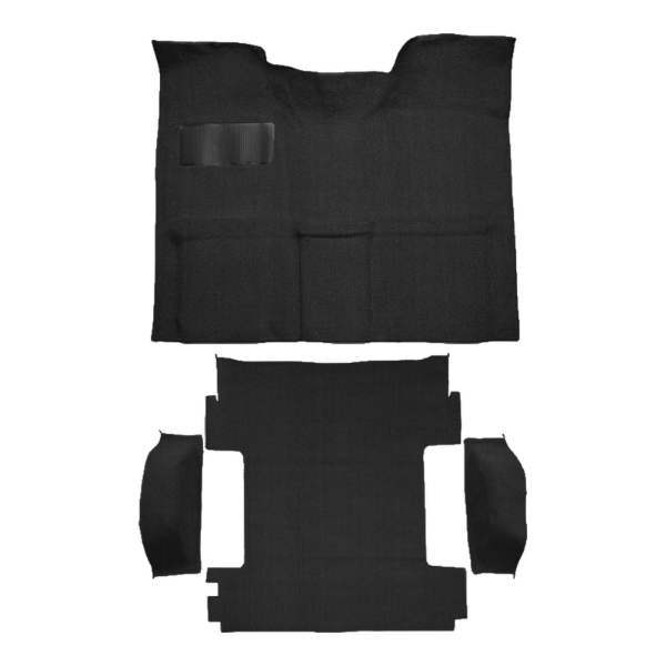 1970-1972 GMC Jimmy 2WD Auto/3spd Column Shift Complete Loop Carpet Flooring 01 Black - ACC 01 Black