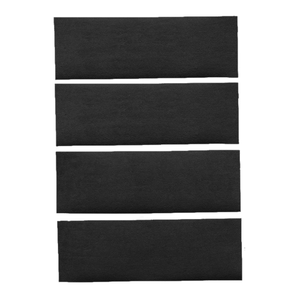 1971-1973 Ford Mustang Fastback Fold Downs 4pc Nylon Carpet Flooring 601 Black - ACC 601 Black