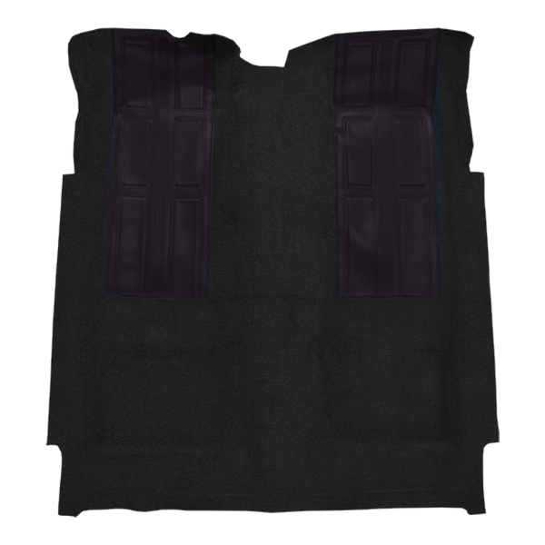 1972-1973 Ford Torino GT with 2 Dark Blue Inserts 2DR Auto Loop Carpet Flooring 01 Black - ACC 01 Black