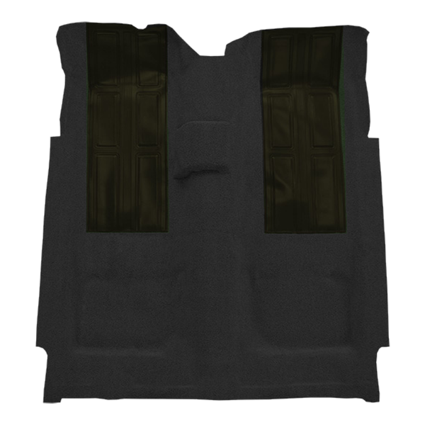 1972-1973 Ford Torino GT with 2 Dark Green Inserts 2DR 4spd Loop Carpet Flooring 01 Black - ACC 01 Black